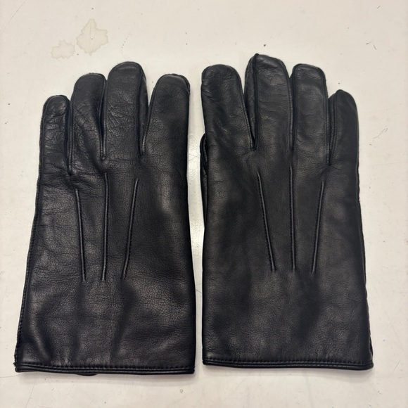 Coach black leather gloves- women’s size M